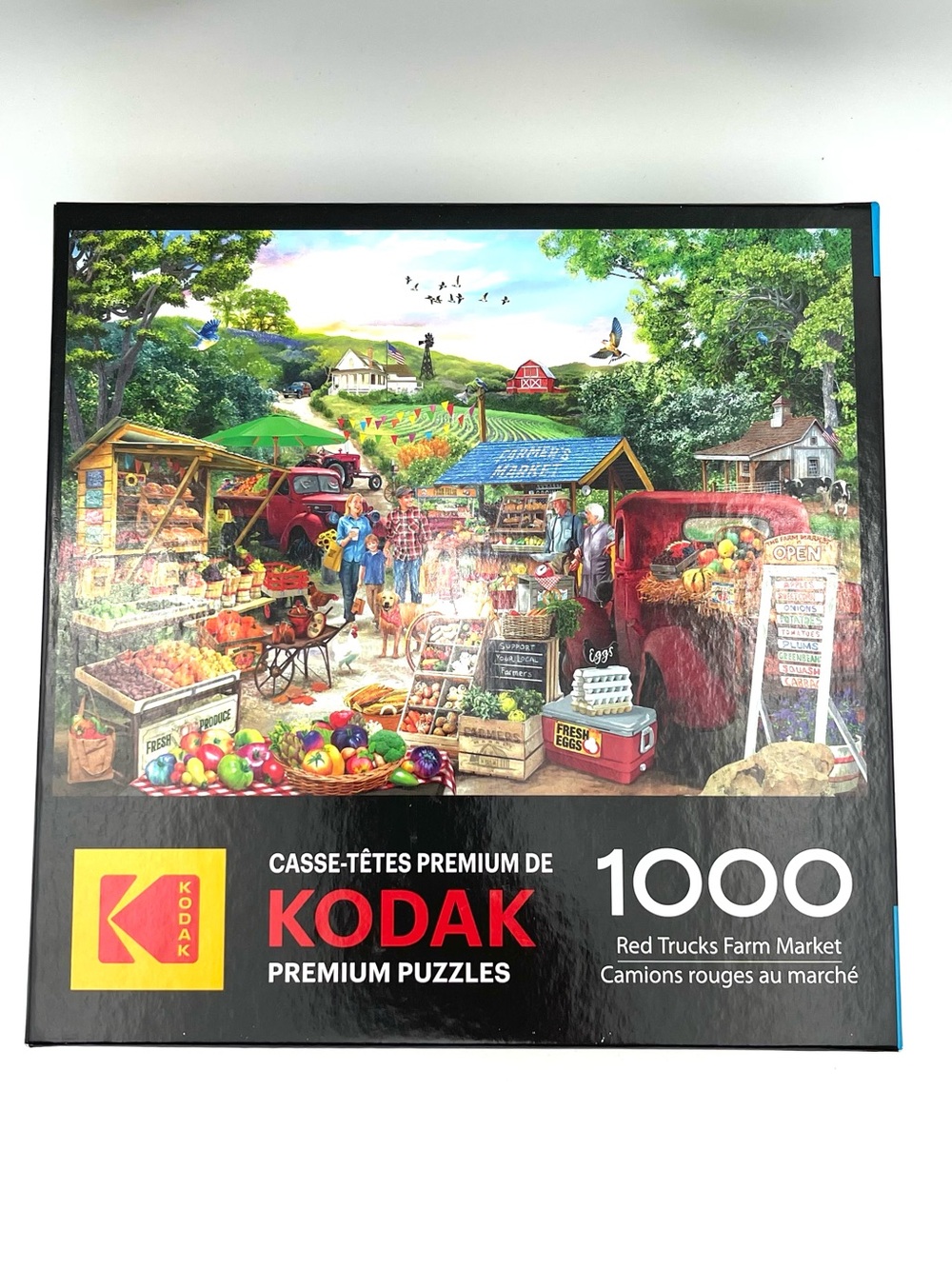 Kodak Red Trucks Farm Market 1000-Piece Puzzle
